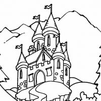 Desenhos para colorir Castelos