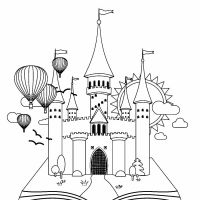 Desenhos para colorir Castelos