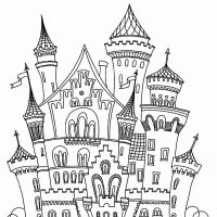 Desenhos para colorir Castelos