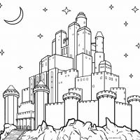 Desenhos para colorir Castelos