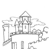 Desenhos para colorir Castelos