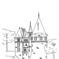 Desenhos para colorir Castelos