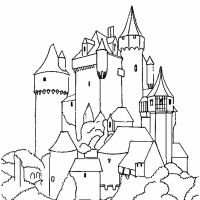 Desenhos para colorir Castelos