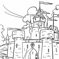 Desenhos para colorir Castelos