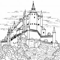Desenhos para colorir Castelos