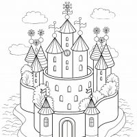 Desenhos para colorir Castelos