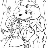 Desenhos para colorir Chapeuzinho Vermelho