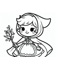 Desenhos para colorir Chapeuzinho Vermelho