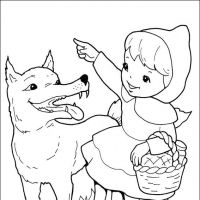 Desenhos para colorir Chapeuzinho Vermelho