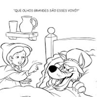Desenhos para colorir Chapeuzinho Vermelho