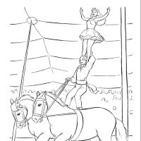 Desenhos para colorir Circo