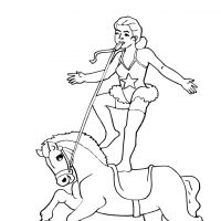 Desenhos para colorir Circo