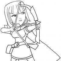Desenhos para colorir Clash Royale