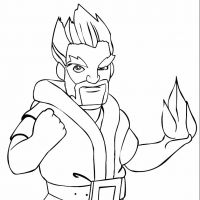 Desenhos para colorir Clash Royale