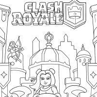 Desenhos para colorir Clash Royale