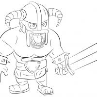 Desenhos para colorir Clash Royale