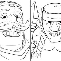 Desenhos para colorir Clash Royale