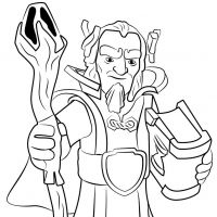Desenhos para colorir Clash Royale