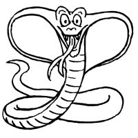 Desenhos para colorir Cobras