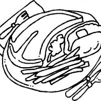 Desenhos para colorir Comida