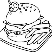Desenhos para colorir Comida