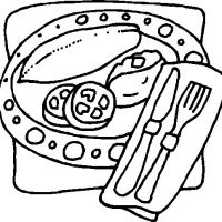 Desenhos para colorir Comida