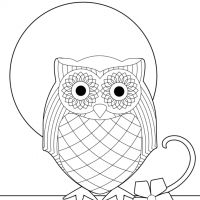 Desenhos para colorir Corujas