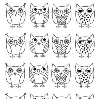Desenhos para colorir Corujas