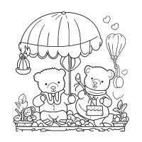 Desenhos para colorir Cozy Friends