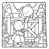 Desenhos para colorir Cozy Friends