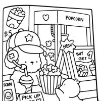 Desenhos para colorir Cozy Friends