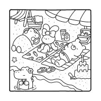 Desenhos para colorir Cozy Friends
