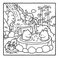 Desenhos para colorir Cozy Friends