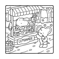 Desenhos para colorir Cozy Friends