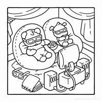 Desenhos para colorir Cozy Friends