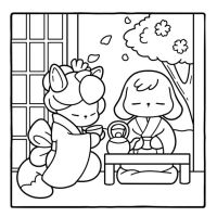 Desenhos para colorir Cozy Friends