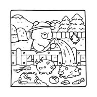 Desenhos para colorir Cozy Friends