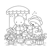 Desenhos para colorir Cozy Friends