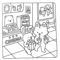 Desenhos para colorir Cozy Friends