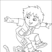 Desenhos para colorir Diego, Go