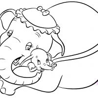Desenhos para colorir Dumbo
