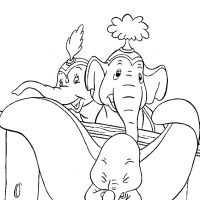 Desenhos para colorir Dumbo