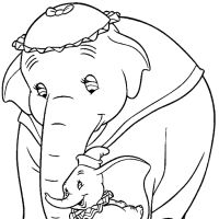 Desenhos para colorir Dumbo