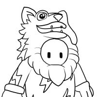 Desenhos para colorir Fall Guys
