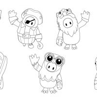 Desenhos para colorir Fall Guys