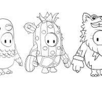 Desenhos para colorir Fall Guys