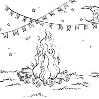 Desenhos para colorir Festa Junina
