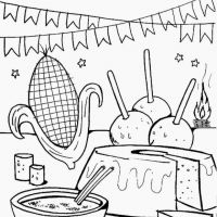 Desenhos para colorir Festa Junina