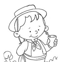 Desenhos para colorir Festa Junina