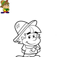 Desenhos para colorir Festa Junina